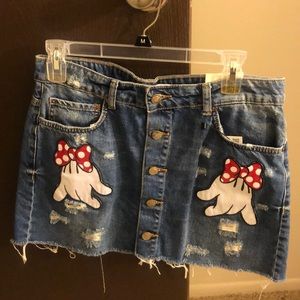 Zara Disney Mini Minnie Mouse Mini Skirt